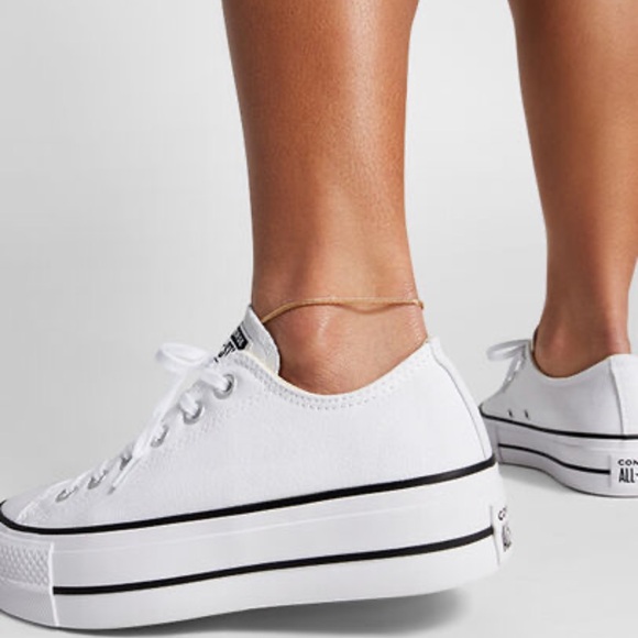 Chuck Taylor All Star Lift Platform Sneakers White/Black/White NWT New In Box - Picture 3 of 12